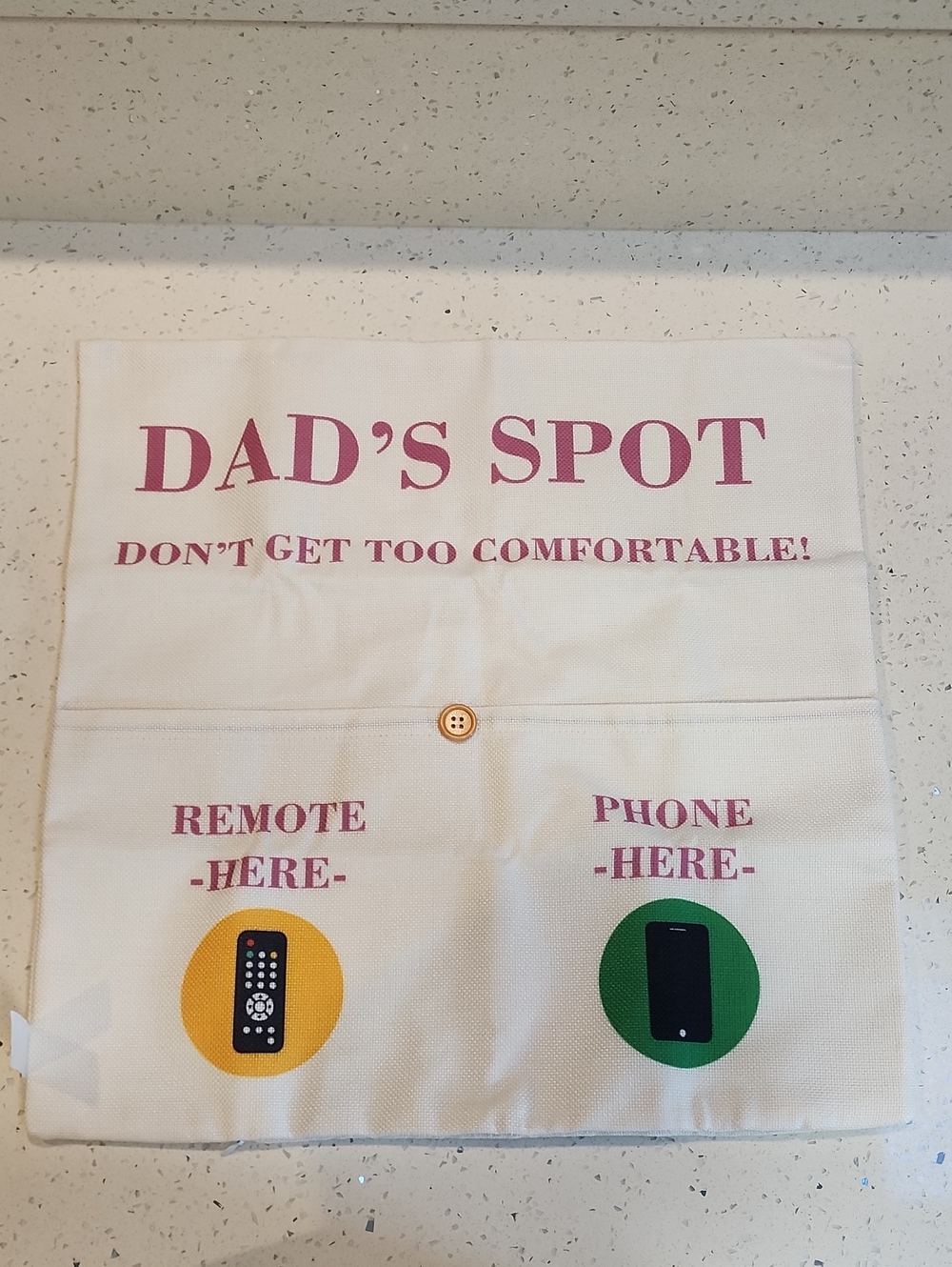 Dad's Spot Throw Pillow Covers 18 x 18 Inch